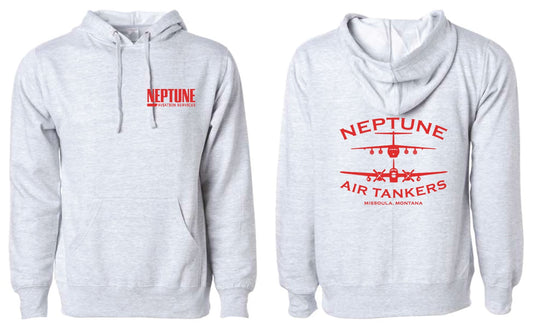 "Neptune Tanker" Midweight Hooded Sweatshirt - Grey